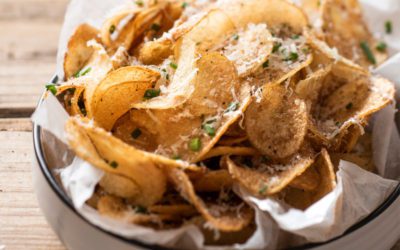 Potato Chips with Parmesan, Truffle and Chives