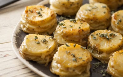 Mini Cheesy Garlic Spud Lite Potato Bakes