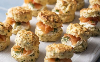 Potato, Smoked Salmon & Chive Scones