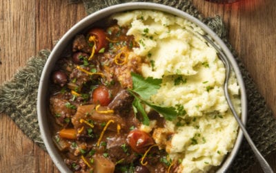 Beef Provencal with Parsely Mashed Potato