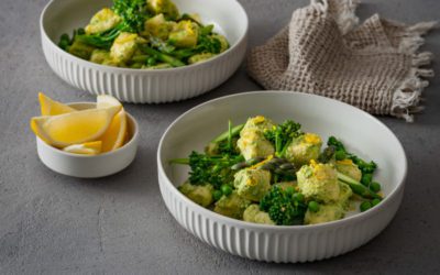 Potato & Ricotta Gnocchi with Pea Pesto
