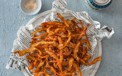 Baked Potato Peel Crisps