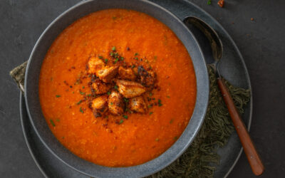 Spanish Style Roasted Red Capsicum, Potato and Smoked Paprika Soup