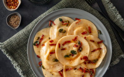 POTATO & PANCETTA RAVIOLI WITH NUT BROWN BUTTER