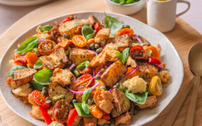 ROAST POTATO & TOMATO PANZANELLA SALAD