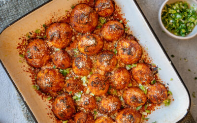 GOCHUJANG PARMESAN ROAST POTATOES