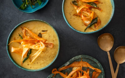 Roasted Curried Parsnip & Apple Soup