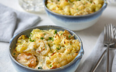 Spring Style Fish Pie with Smashed Potatoes